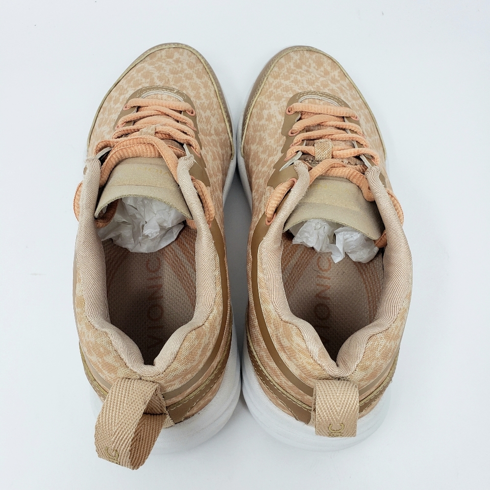 Vionic Python Lace Up Peach Gold Sneakers Women - image 4